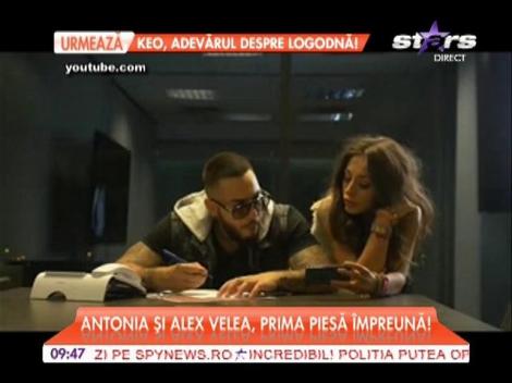 Alex Velea şi Antonia, prima piesă împreună