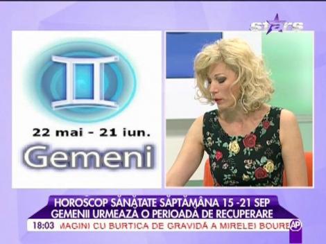 Horoscopul pentru sănătate, săptămâna 15 - 21 septembrie
