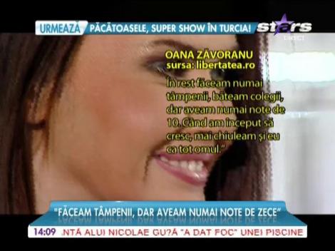 Oana Zăvoranu, amintiri din curtea școlii