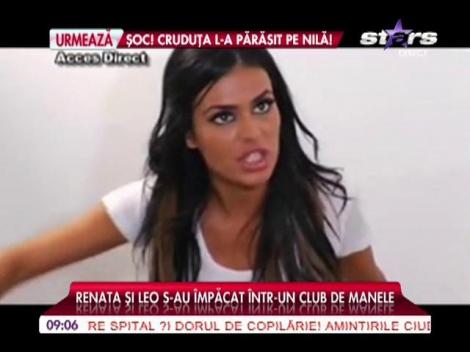 Renata şi Leo de la Strehaia s-au împăcat într-un club de manele