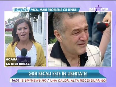 Gigi Becali, eliberat în mare secret