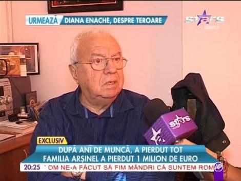 Familia lui Alexandru Arşinel a pierdut un milion de euro!