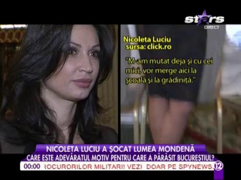Nicoleta Luciu s-a mutat definitiv la Miercurea Ciuc