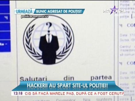 Hackerii de la gruparea "Anonymous România" au spart site-ul poliţiei!