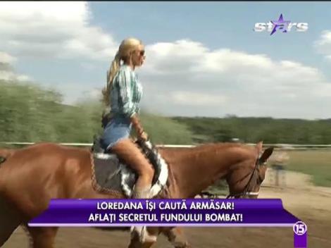 Loredana Chivu învață să călărească