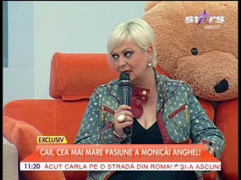 Monica Anghel, fascinată de echitație