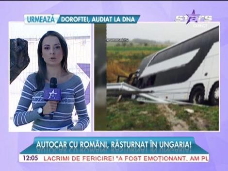 Autocar cu români, răsturnat în Ungaria!