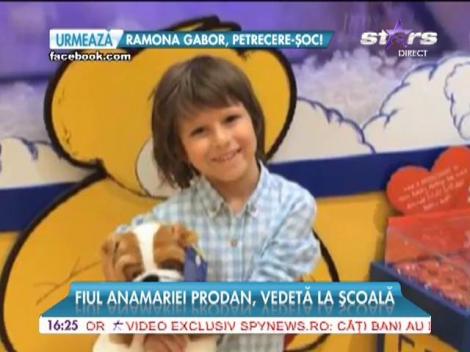 Fiul Anamariei Prodan, vedetă la şcoală