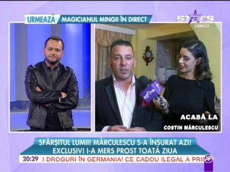 Costin Mărculescu s-a însurat, astăzi! Iată primele declaraţii!