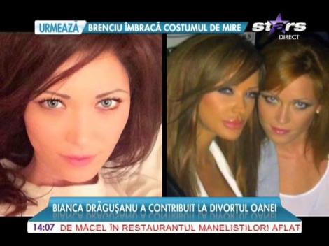 Bianca Drăgușanu a contribuit la divorțul surorii sale