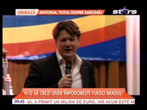 N-o să crezi unde împodobeşte Fuego bradul!