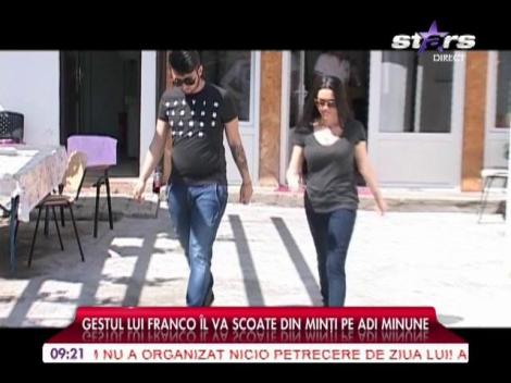 Gestul lui Franco îl va scoate din minţi pe Adi Minune