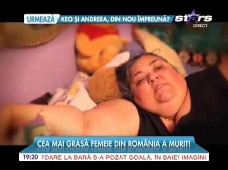 A murit cea mai grasă femeie din România!
