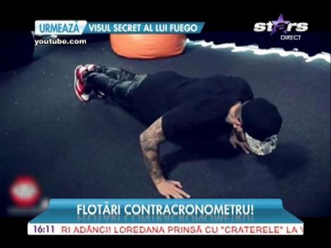 Alex Velea, demonstraţie de senzaţie! Iată câte flotări a făcut artistul în 30 de secunde