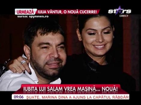 Iubita lui Florin Salam vrea o maşină nouă!