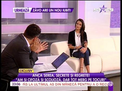 Anca Serea: "Sufăr de cifoză şi scolioză, dar tot merg pe tocuri!"