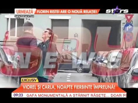 Viorel şi Carla, surprinşi după o noapte fierbinte petrecută împreună