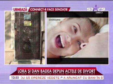 Lora şi Dan Badea depun actele de divorţ