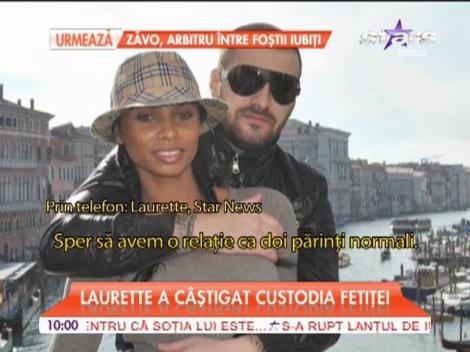 Laurette a câştigat custodia fetiţei