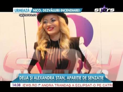Delia și Alexandra Stan, apariție de senzație