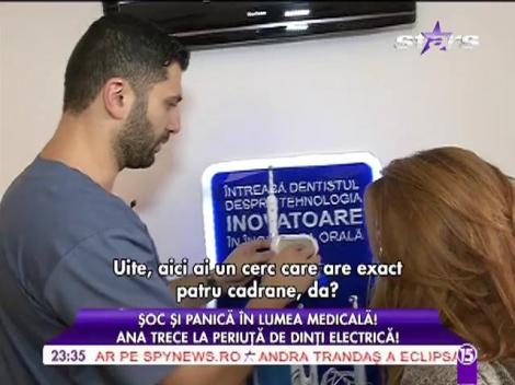 Ana Maria Mocanu, vizită la stomatolog