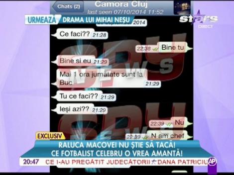 Raluca Macovei, curtată de fotbalistul Mario Camora