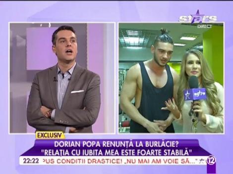 Dorian Popa: "Îmi doresc să devin tătic"