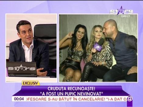 Daniela Crudu, despre sărutul cu profesorul ei de fitness: ”A fost un pupic nevinovat”