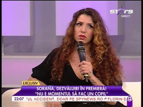 Divorţul i-a schimbat viaţa Soranei: "Sunt fericită că n-am făcut un copil cu fostul soţ!"