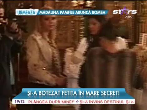 Primele imagini din biserică de la botezul fiicei lui Nicolae Guţă! Beyonce de România l-a sfidat pe manelist