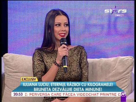 Iuliana Luciu, eternul război cu kilogramele! Bruneta dezvăluie dieta minune