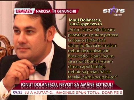Moartea bunicii Didina i-a dat planurile peste cap lui Ionuţ Dolănescu
