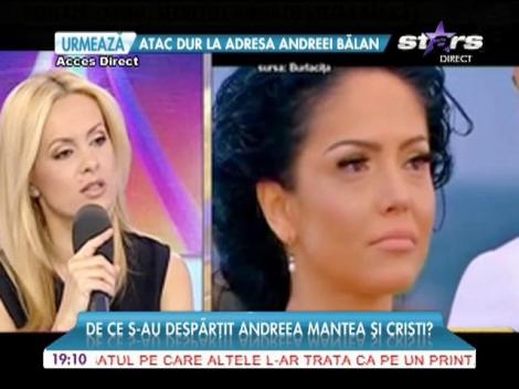 De ce s-au despărţit Andreea Mantea şi Cristi Mitrea!