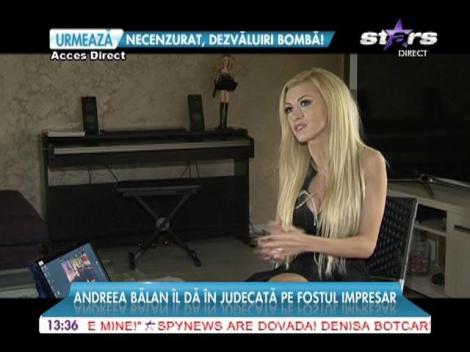 Andreea Bălan, în război total cu fost impresar