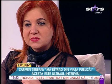 Decizie ŞOCANTĂ a lui Carmen Şerban: "Mă retrag din viaţa publică".