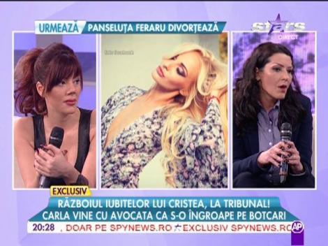 Carla Oloş vine cu avocata s-o &icirc;ngroape pe Denisa Botcari