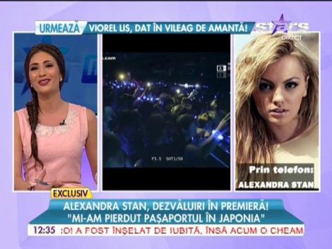 Alexandra Stan, dezvăluiri &icirc;n premieră: "Mi-am pierdut paşaportul &icirc;n Japonia"