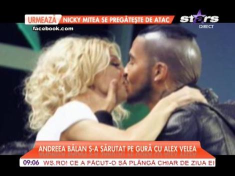 Andreea Bălan s-a sărutata pe gură cu un ult băbat