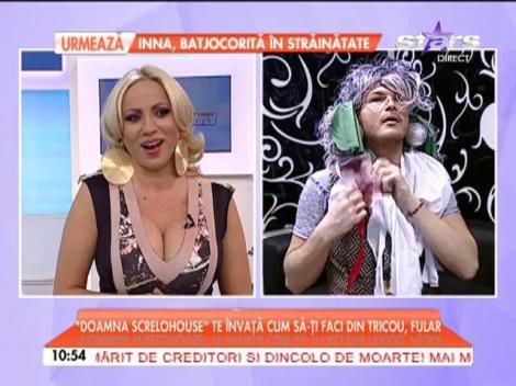 "Doamna Screlohouse" te învaţă cum să-ţi faci din tricou, fular