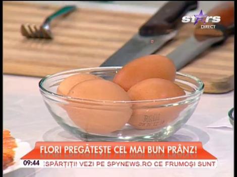 Flori gătește "Somon a la carbonara"