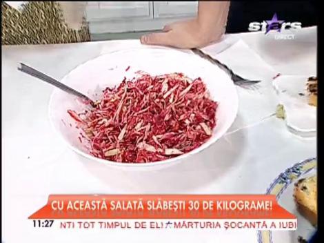 Cu aceasta salata slabesti 30 de kilograme