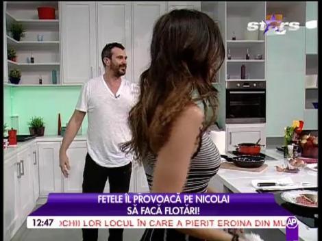 Lili Sandu l-a pus pe Nicolai Tand la pământ! Vezi cea mai fierbinte scenă din bucătăria "Star Chef"