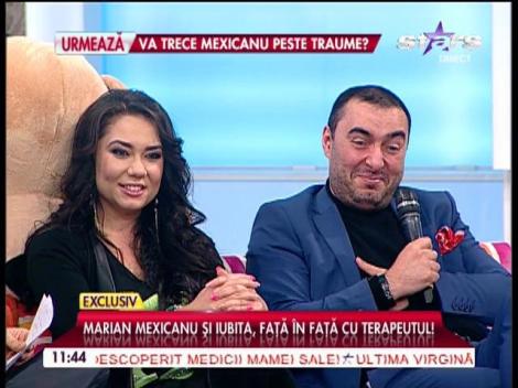 Marian Mexicanu şi iubita, terapie în cuplu în direct