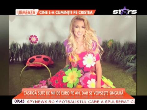 Cum se întreţine Andreea Bălan? Câştigă sute de mii de euro, dar se vopseşte singură