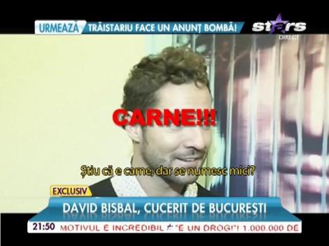 David Bisbal, cucerit de Bucureşti