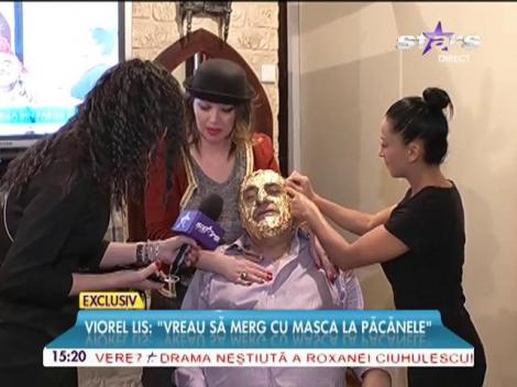Viorel Lis, tratament de &icirc;ntinerire! Cum arată cu mască de aur pe faţă