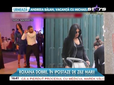 Roxana Dobre, în ipostaze de zile mari! Cum a fost surprinsă iubita lui Florin Salam?
