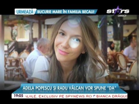 &Icirc;n noiembrie s-au logodit, urmează nuntă! Adela Popescu şi Radu V&acirc;lcan vor spune "DA"