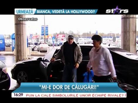 Gigi Becali a plecat din România: "Mi-e dor de călugări"