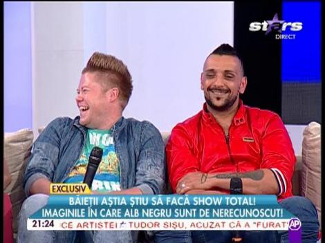 Băieţii ăstia chiar ştiu să facă show total! Imaginile &icirc;n care "Alb Negru" sunt de nerecunoscut!